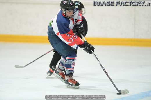 2014-11-15 Aosta-Hockey Milano Rossoblu U14 1011 Gabriele Asinelli